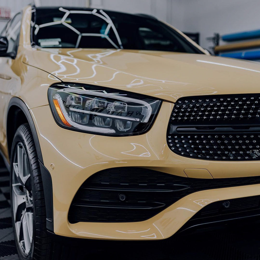 Benz|High Glossy Decent Burlywood Sand Vinyl Wrap|Eowrap