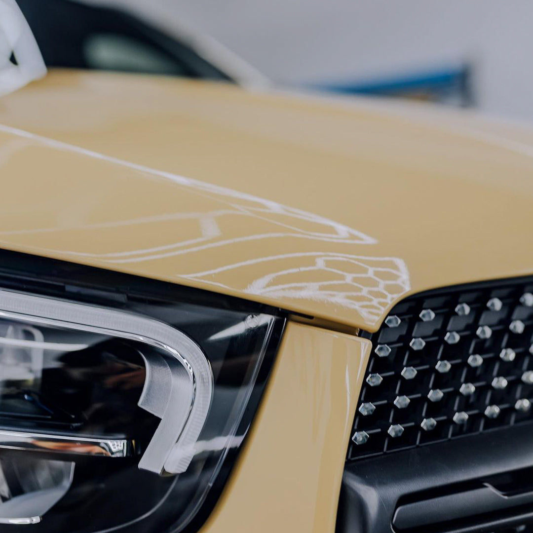 Benz|High Glossy Decent Burlywood Sand Vinyl Wrap|Eowrap