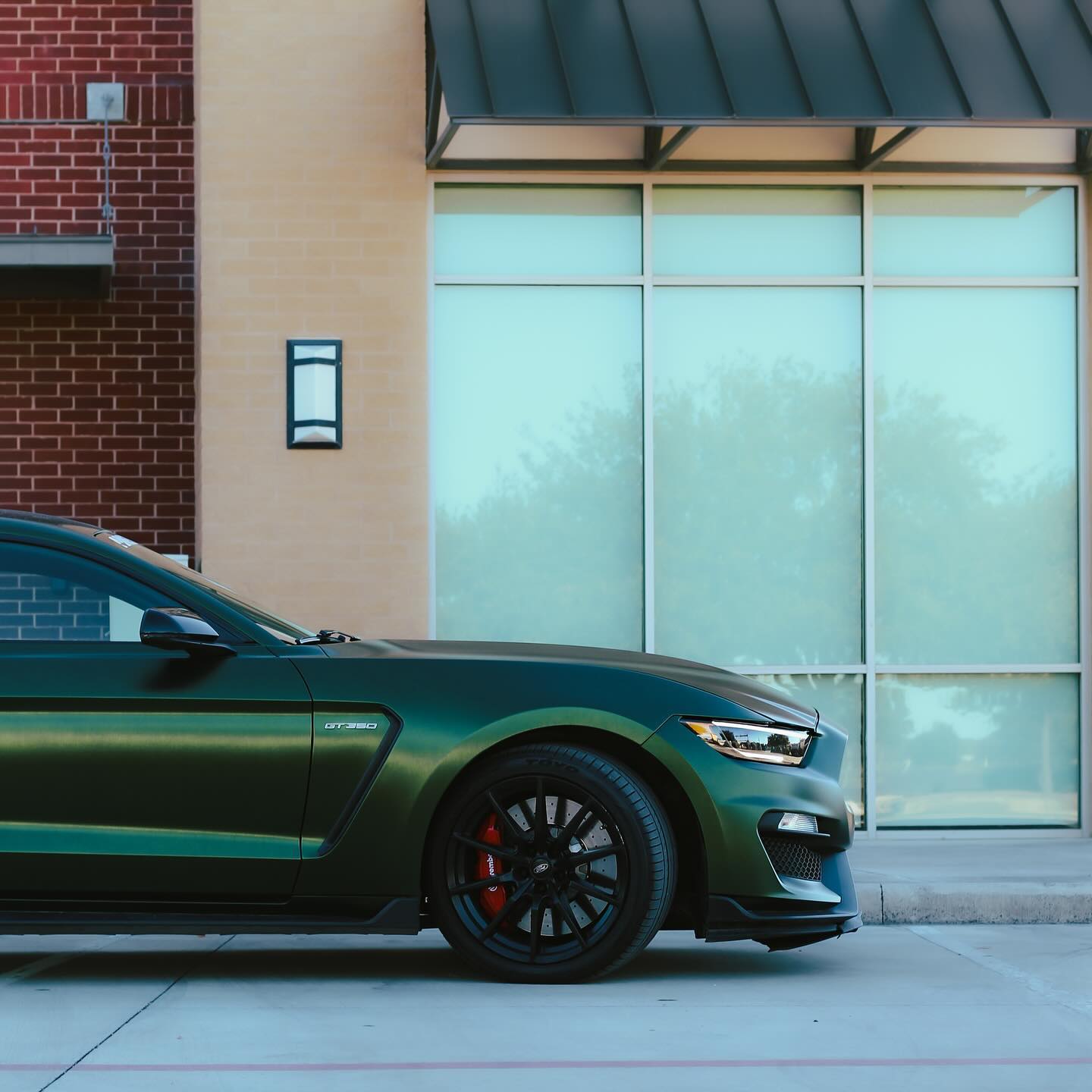 Ford Mustang|Satin Chrome Paolo Veronese Green Vinyl Wrap|Eowrap
