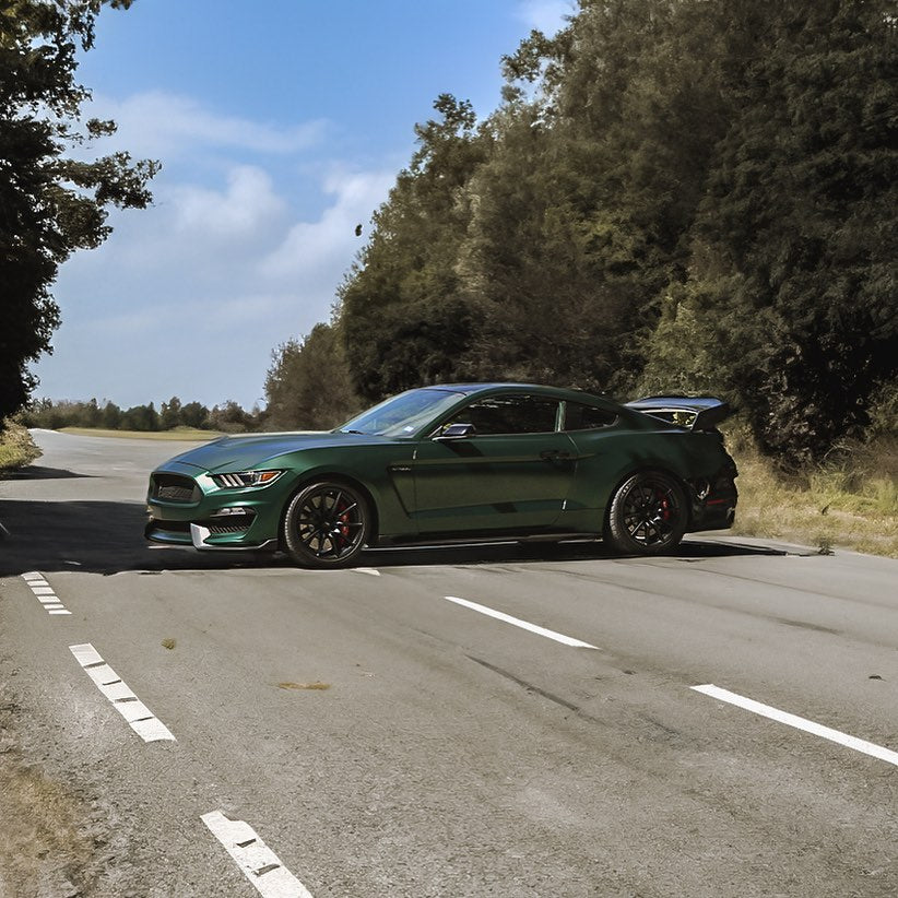 Ford Mustang|Satin Chrome Paolo Veronese Green Vinyl Wrap|Eowrap