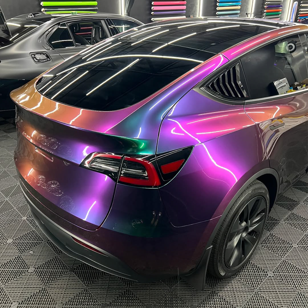 Glossy Green Galaxy Vinyl Wrap