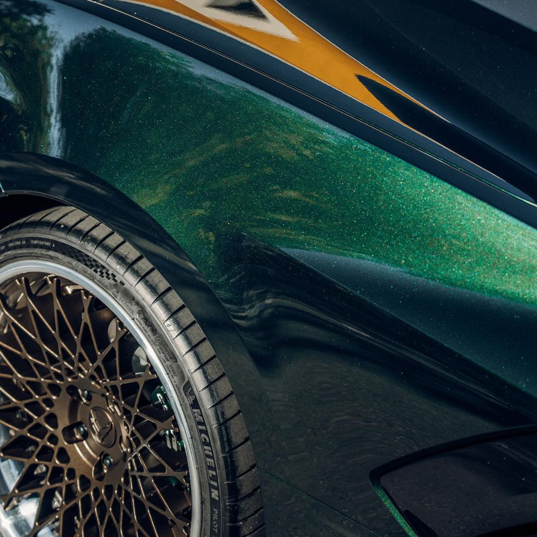 Glossy British Racing Green Vinyl Wrap
