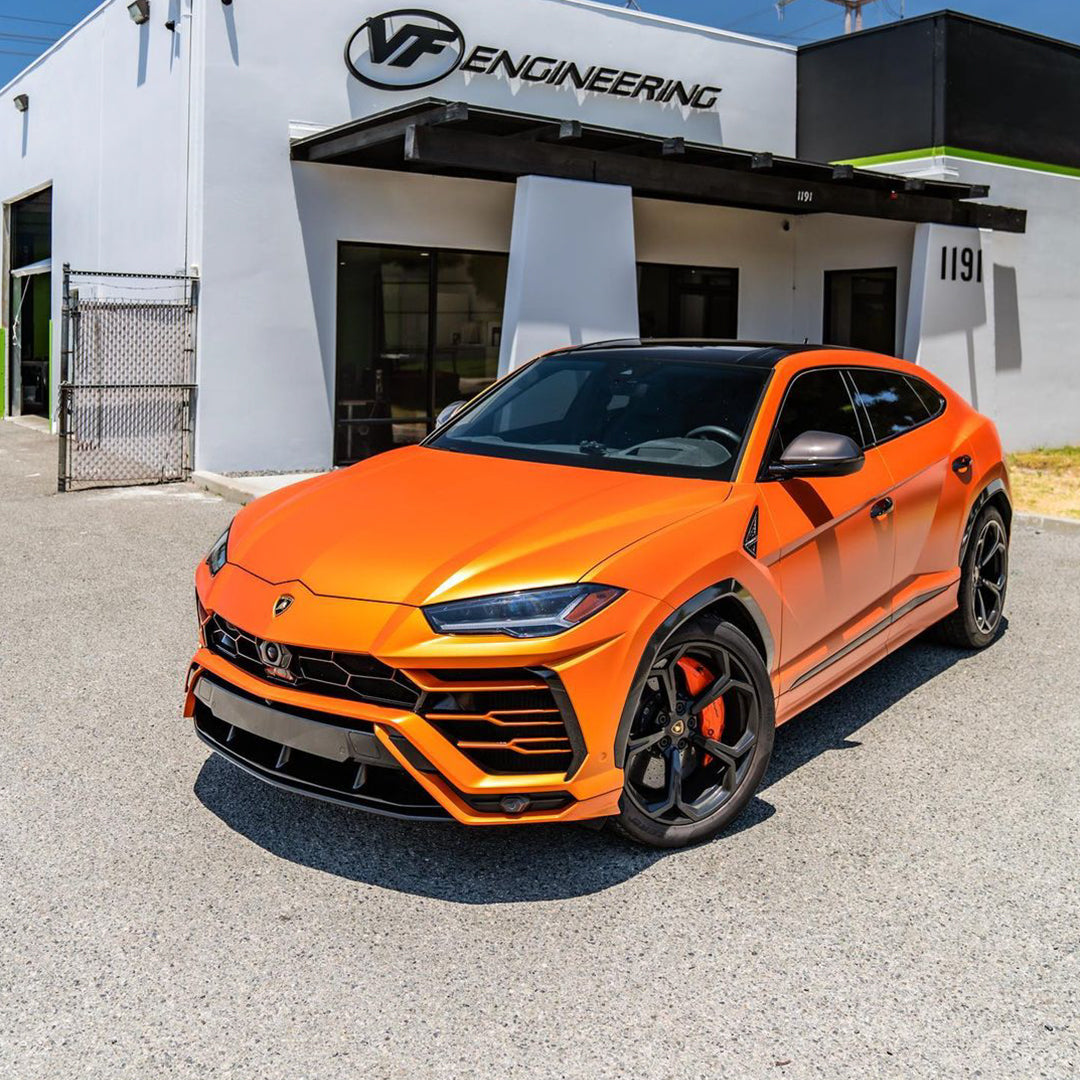 Satin Chrome Orange Vinyl Wrap