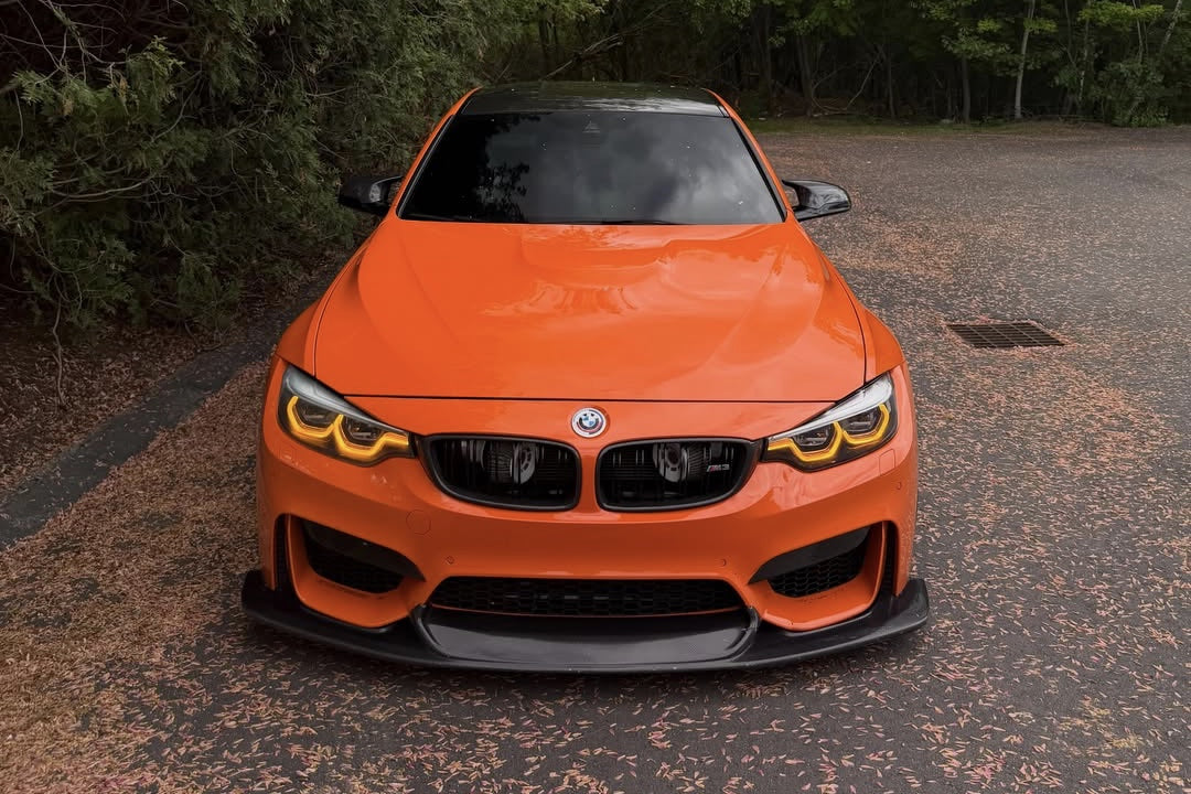 Gloss orange vinyl wrap finish example