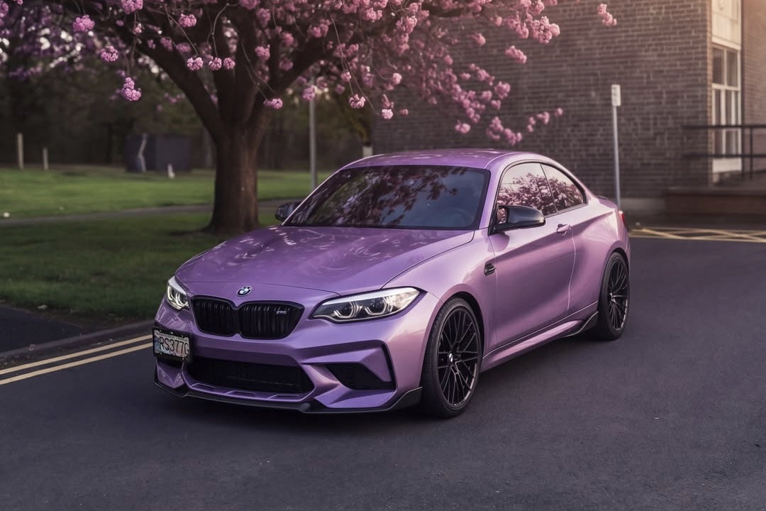 Liquid metallic wisteria purple PPF finish example