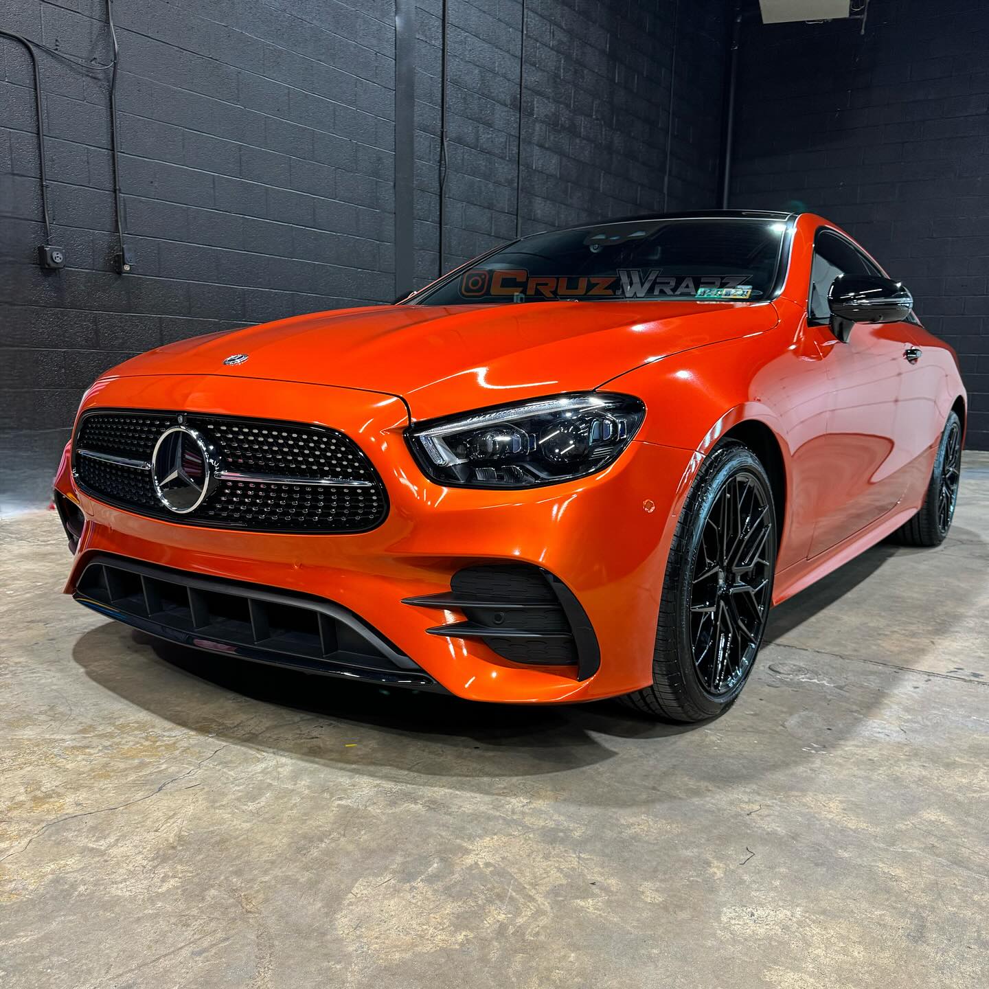 Glossy Metallic Bright Orange vinyl wrap