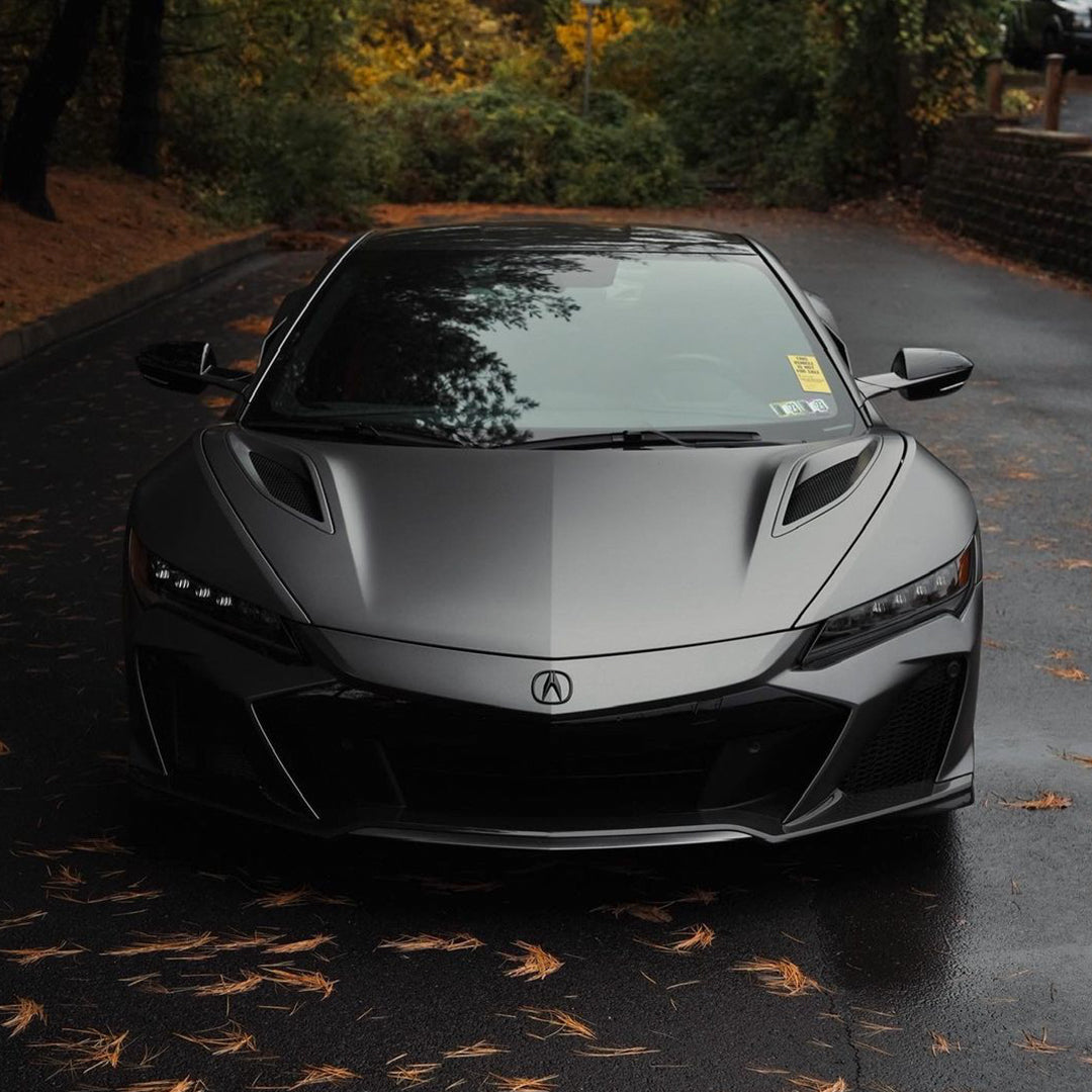 Acura NSX|Satin Metallic Dark Gray Vinyl Wrap|Eowrap