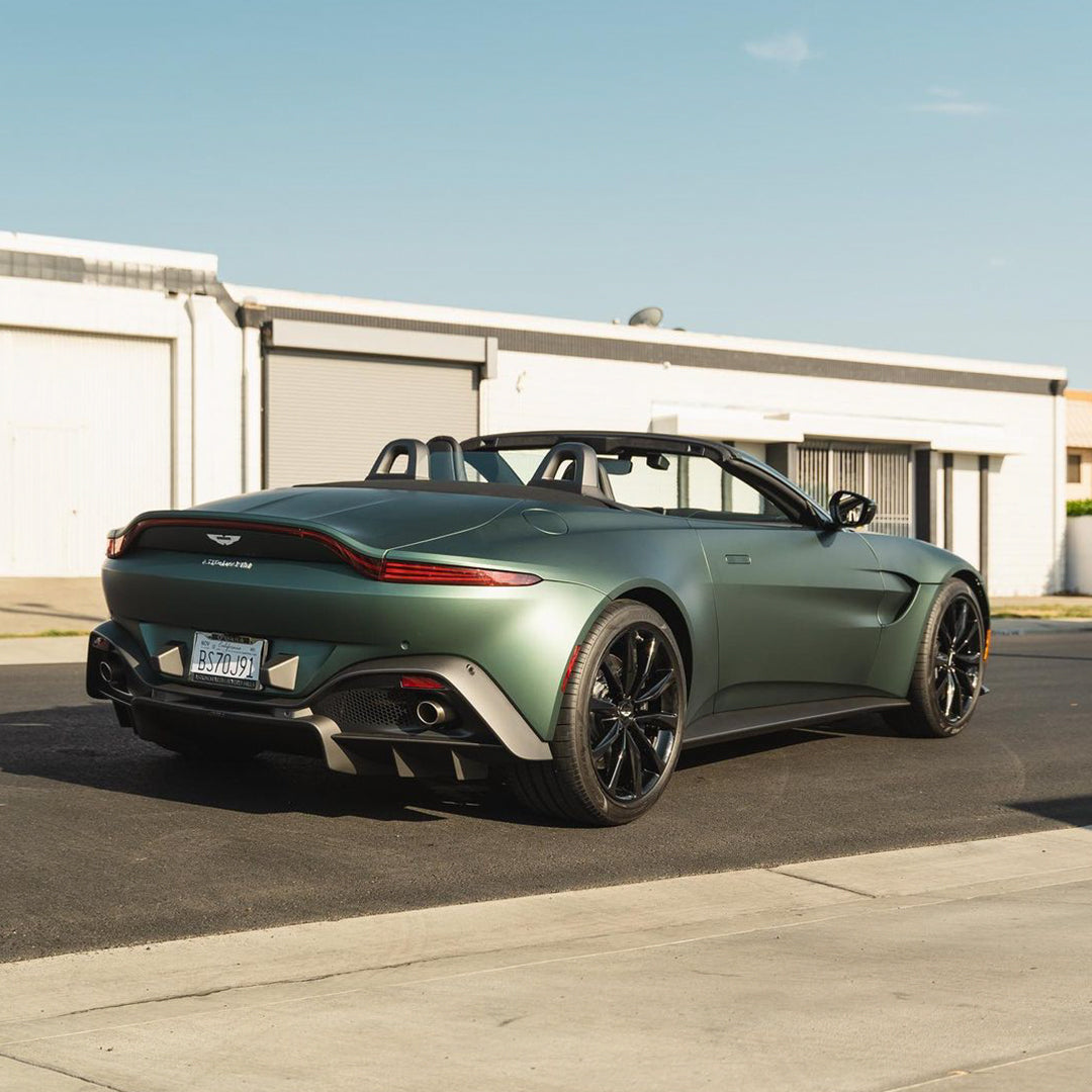 Aston Martin|Matte Metallic Kaitoke Green Vinyl Wrap|Eowrap