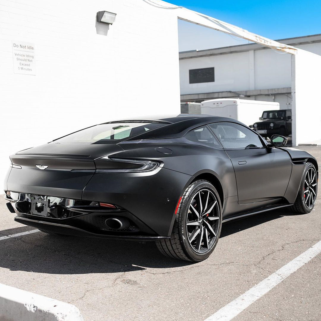 Aston Martin|Satin Pearl Metal Black Vinyl Wrap|Eowrap