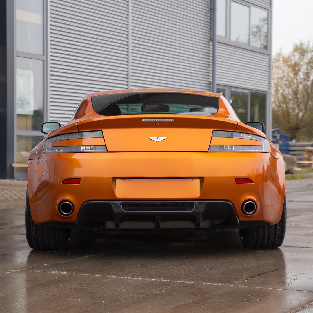 Aston Martin|Super Glossy Orange Poppy Vinyl Wrap|Eowrap