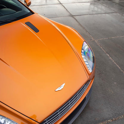 Aston Martin|Super Glossy Orange Poppy Vinyl Wrap|Eowrap