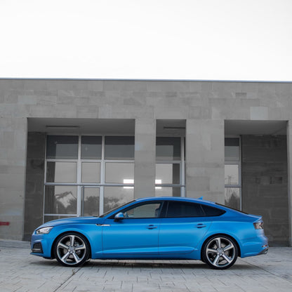 Audi A5|Satin Chrome Silk Azure Vinyl Wrap|Eowrap