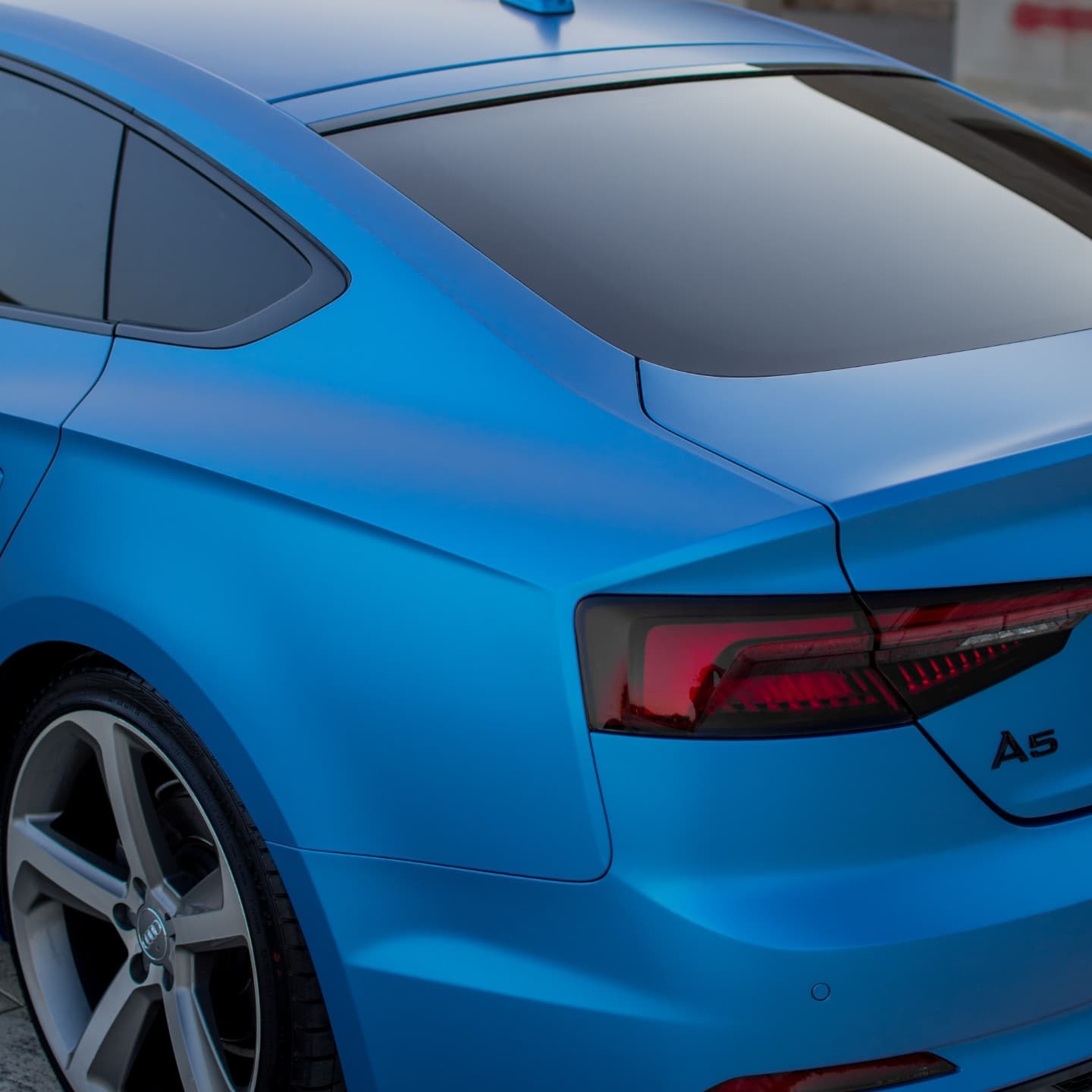 Audi A5|Satin Chrome Silk Azure Vinyl Wrap|Eowrap