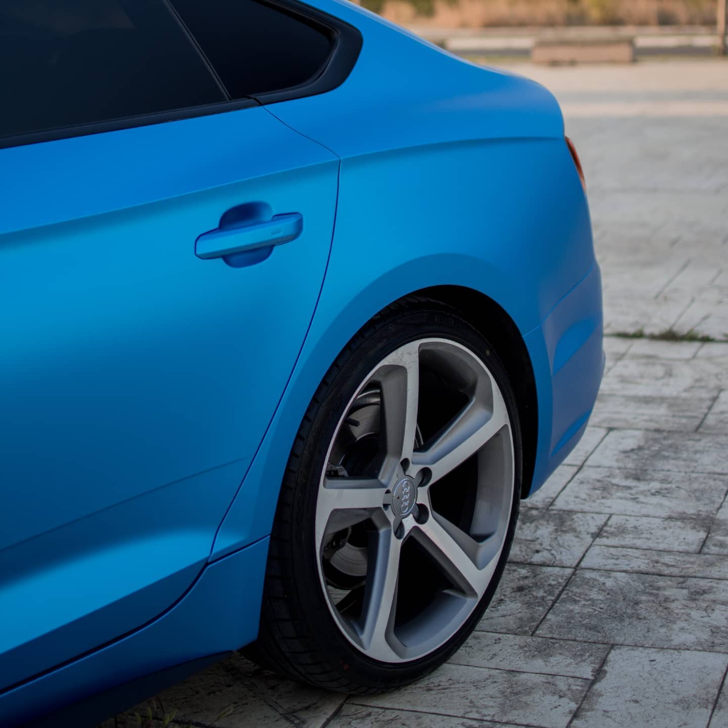 Audi A5|Satin Chrome Silk Azure Vinyl Wrap|Eowrap