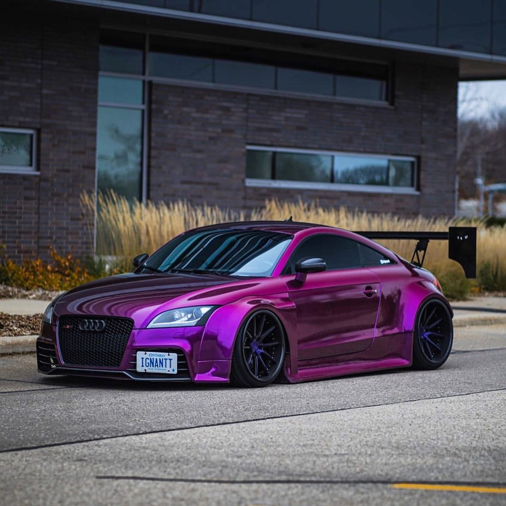 Audi|Glossy Metallic Grape Purple Vinyl Wrap|Eowrap