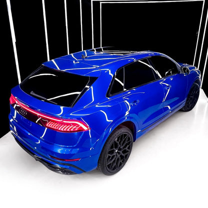 Audi|Glossy Metallic Pearl Blue Vinyl Wrap|Eowrap