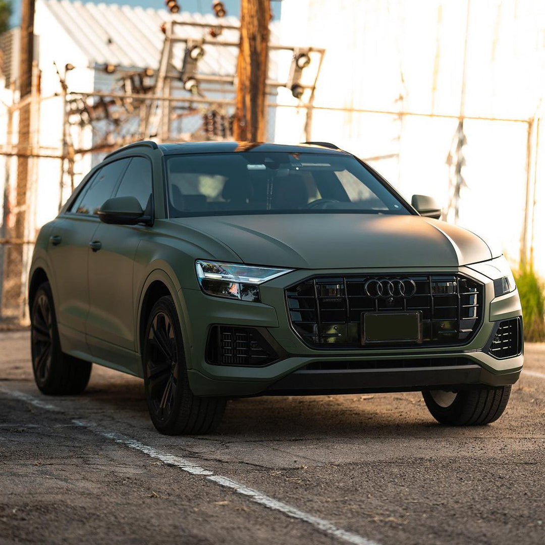 Audi Q5|Matte Military Green Vinyl Wrap|Eowrap