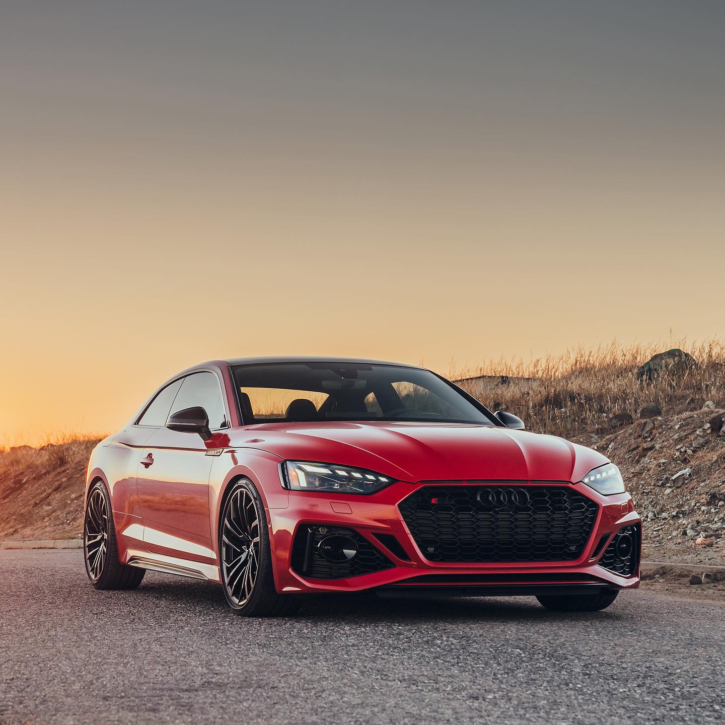 Audi RS5|Super Glossy Carmine Red Vinyl Wrap|Eowrap