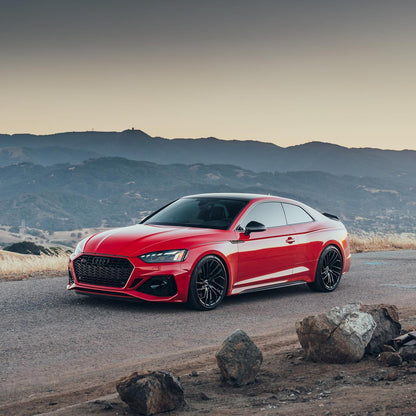 Audi RS5|Super Glossy Carmine Red Vinyl Wrap|Eowrap