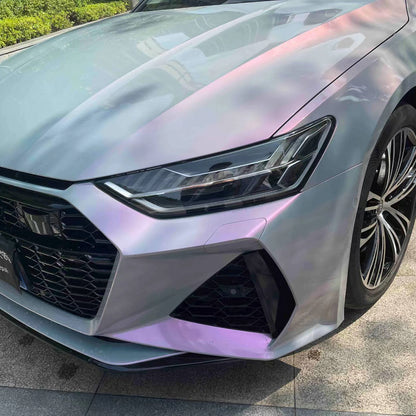 Audi RS7|Candy Metallic Gray Purple vinyl wrap|Eowrap