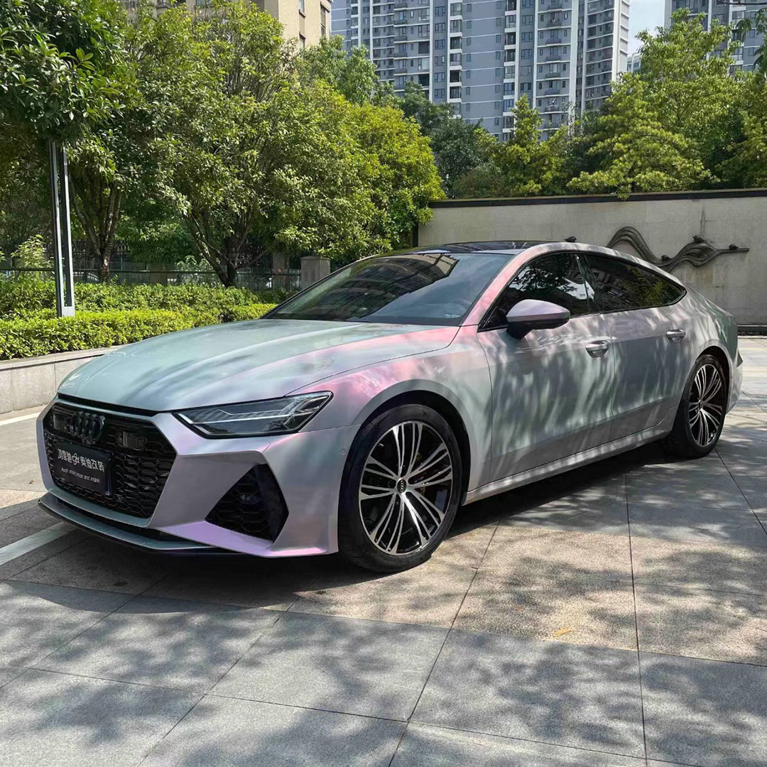 Audi RS7|Candy Metallic Gray Purple vinyl wrap|Eowrap