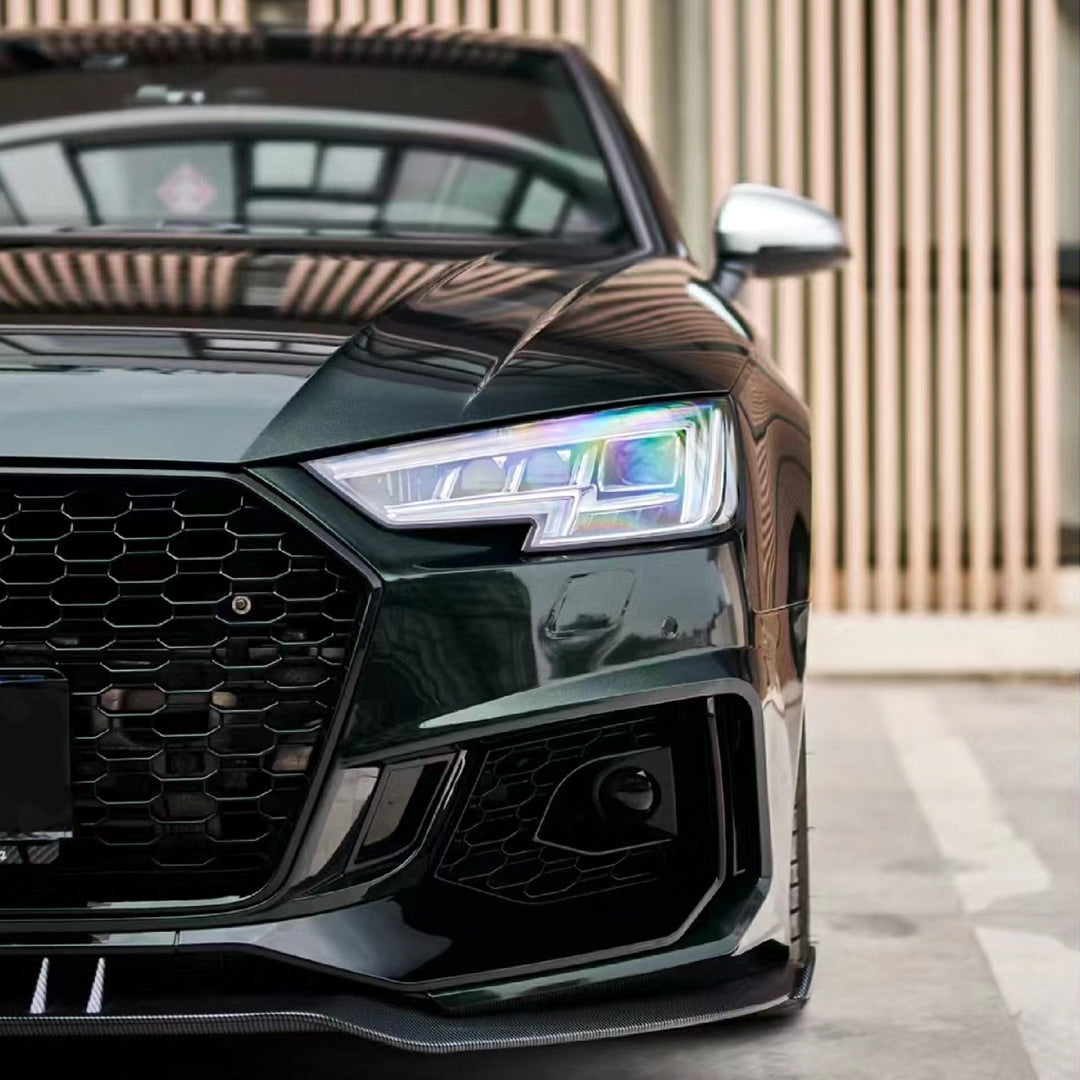 Audi RS|Glossy Metallic Royal Green Vinyl Wrap|Eowrap