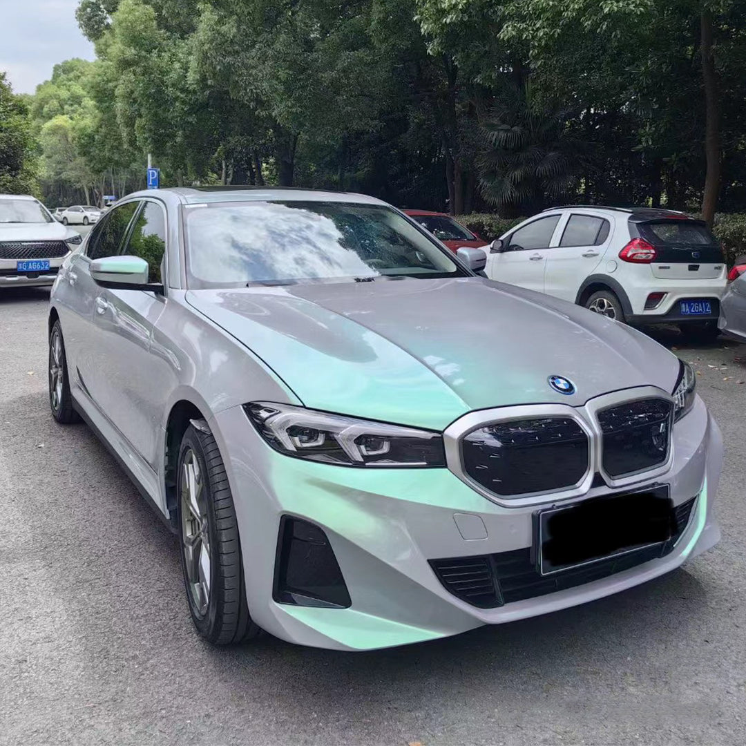 BMW 3 Series|Candy Metallic Magic Gray Green Vinyl Wrap|Eowrap