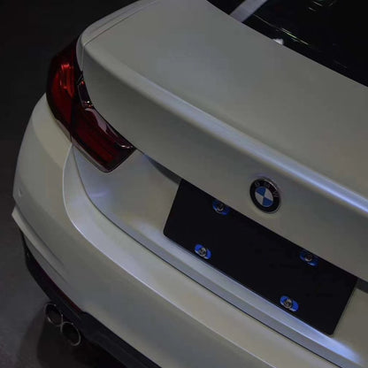 BMW 4 Series|Matte White Blue Vinyl Wrap|Eowrap