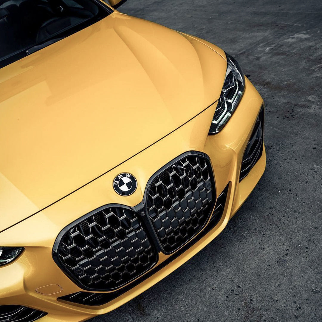 BMW 4|Super Glossy Cyber Yellow Vinyl Wrap|Eowrap