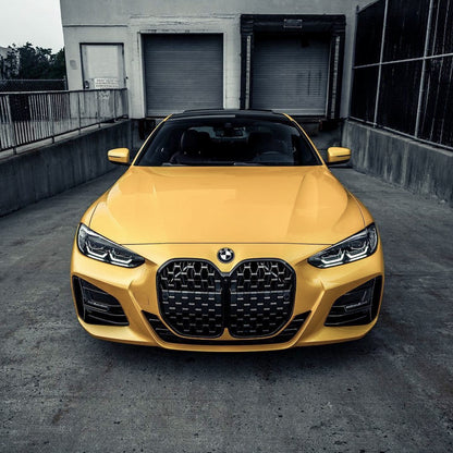 BMW 4|Super Glossy Cyber Yellow Vinyl Wrap|Eowrap