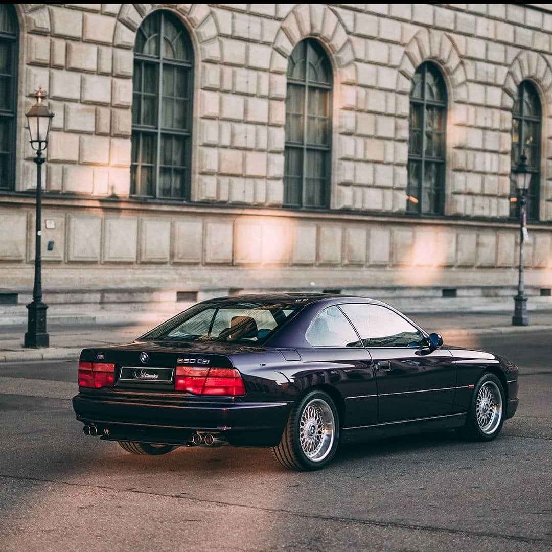 BMW 850 Csi|Glossy Metallic Victoria Violet Vinyl Wrap|Eowrap