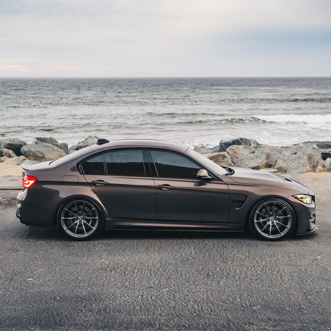 BMW|Glossy Metallic Brown Gray Vinyl Wrap|Eowrap