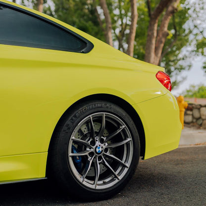 BMW|High Glossy Chartreuse Yellow Vinyl Wrap|Eowrap