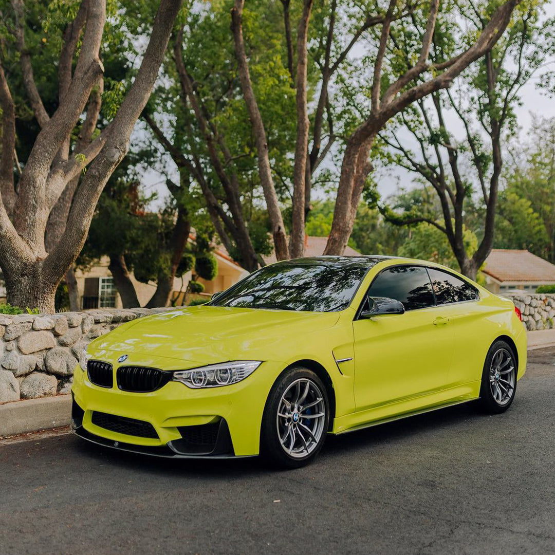 BMW|High Glossy Chartreuse Yellow Vinyl Wrap|Eowrap