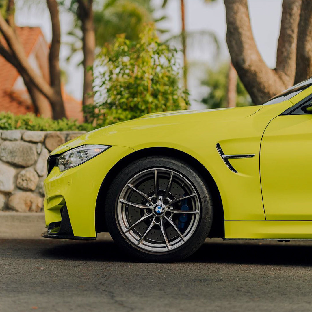 BMW|High Glossy Chartreuse Yellow Vinyl Wrap|Eowrap