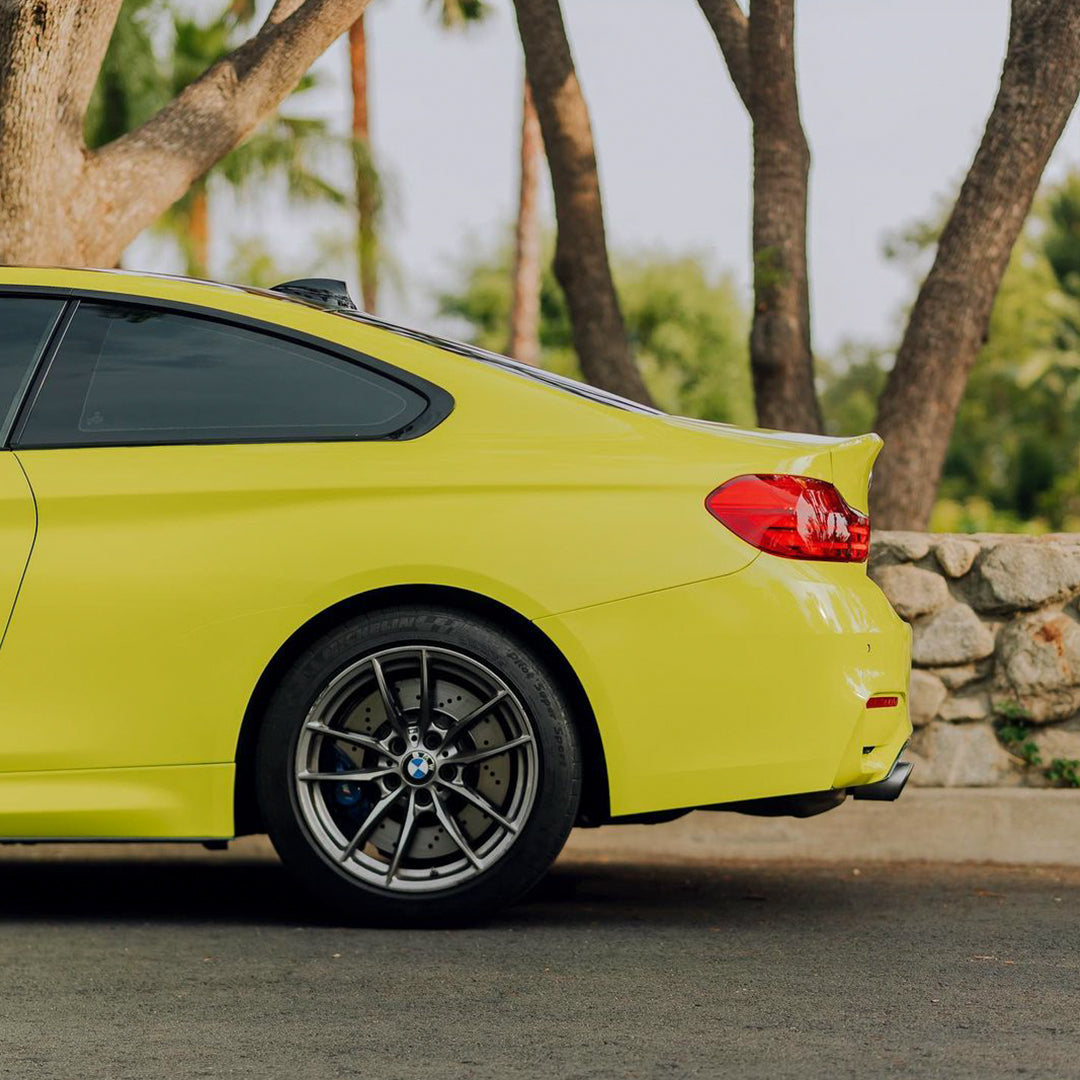 BMW|High Glossy Chartreuse Yellow Vinyl Wrap|Eowrap