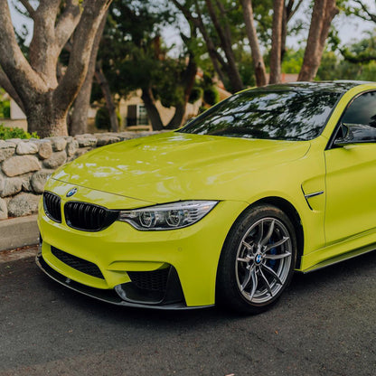 BMW|High Glossy Chartreuse Yellow Vinyl Wrap|Eowrap