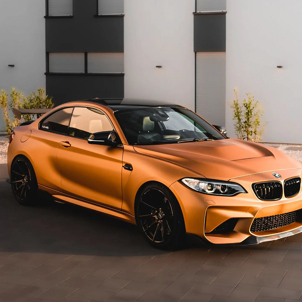Satin Chrome Silk Bronze Orange Vinyl Wrap - product view 5