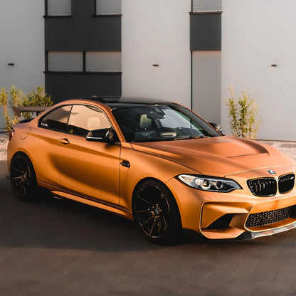 BMW M2|Satin Chrome Silk Bronze Orange Vinyl Wrap|Eowrap