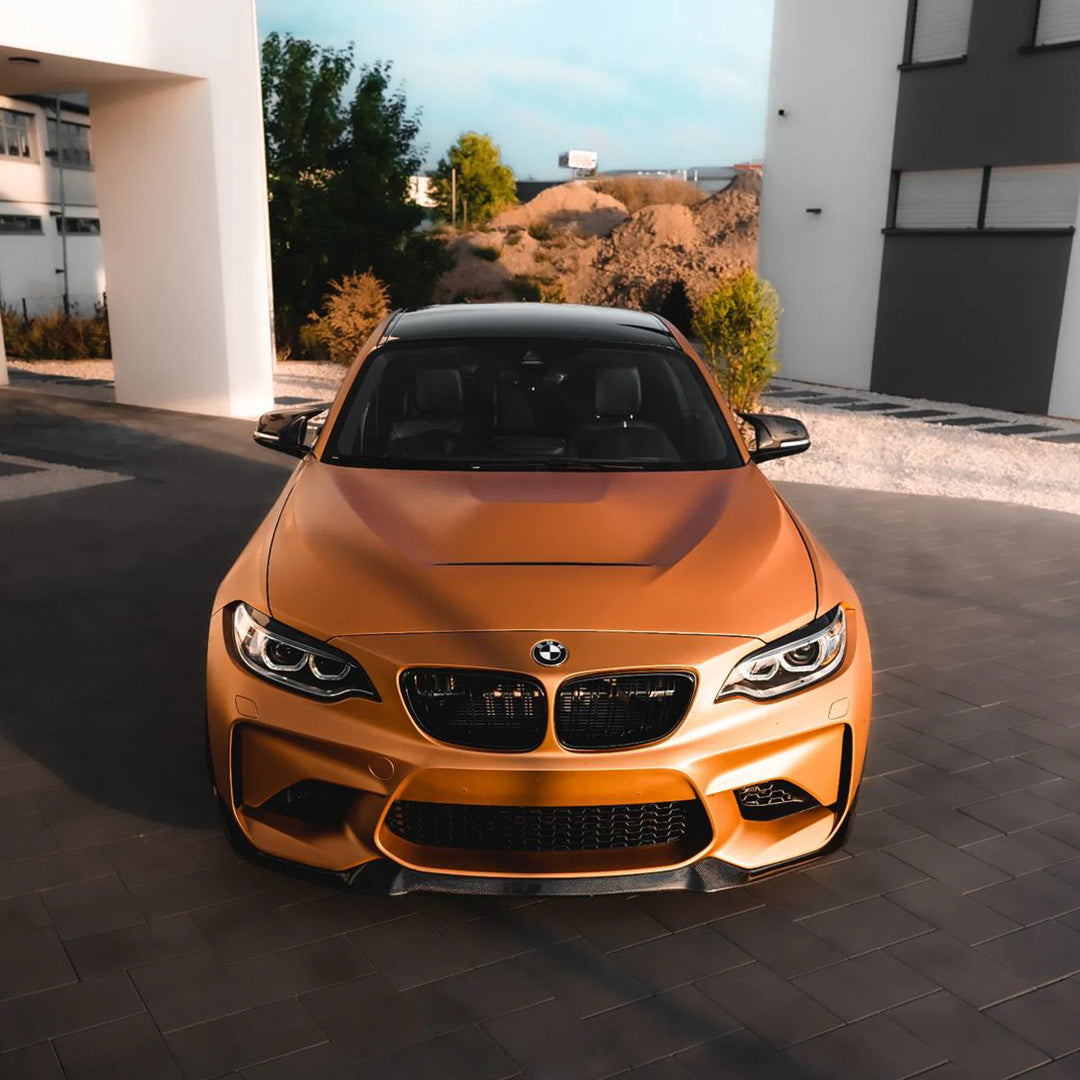 BMW M2|Satin Chrome Silk Bronze Orange Vinyl Wrap|Eowrap