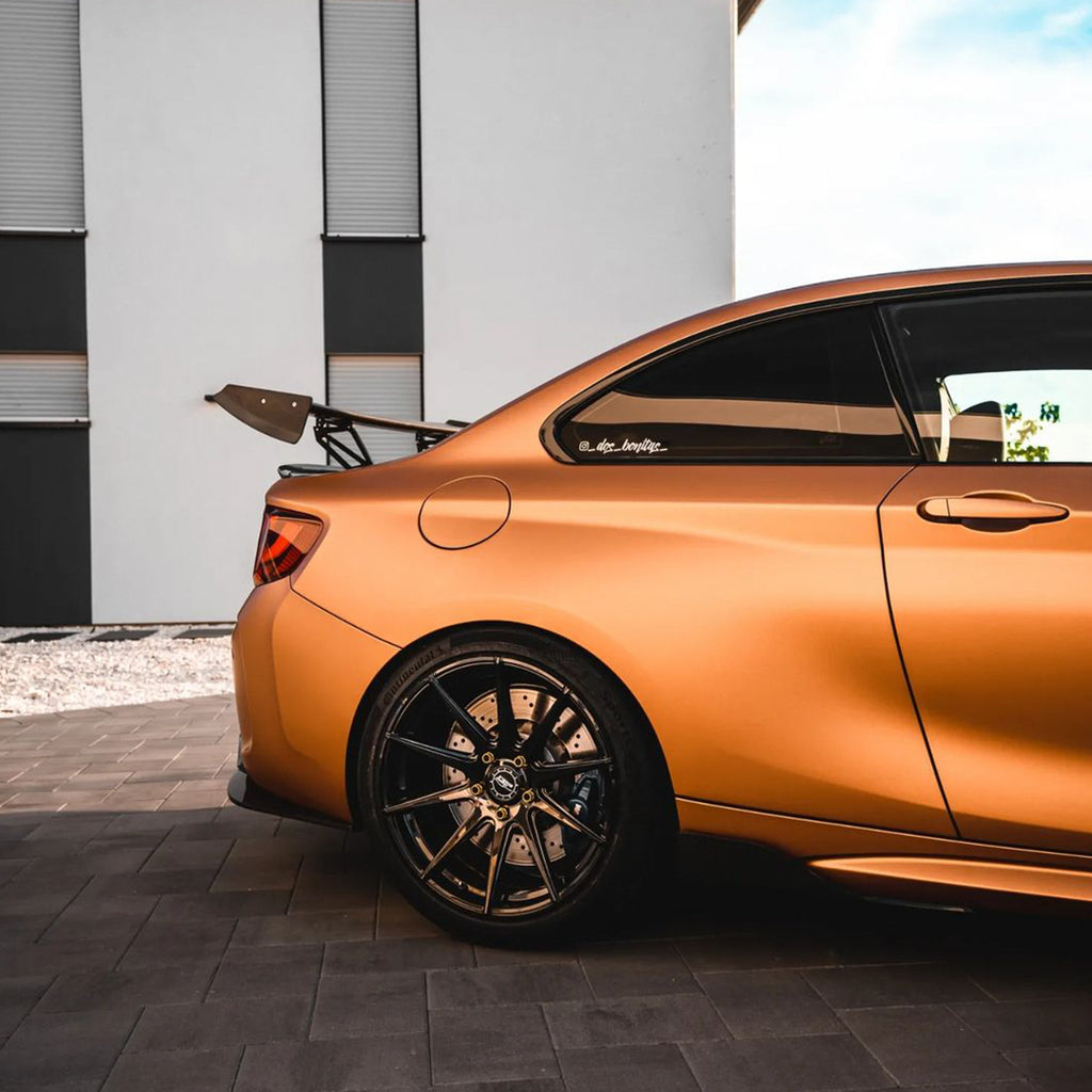 Satin Chrome Silk Bronze Orange Vinyl Wrap - product view 3