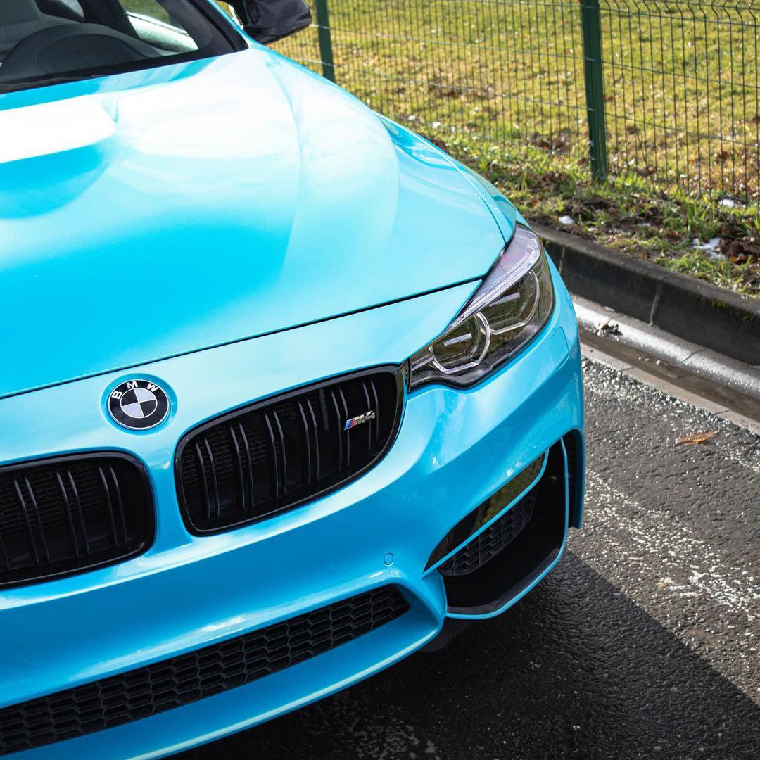 BMW M3|Candy Metallic Neon Light Blue Vinyl Wrap|Eowrap