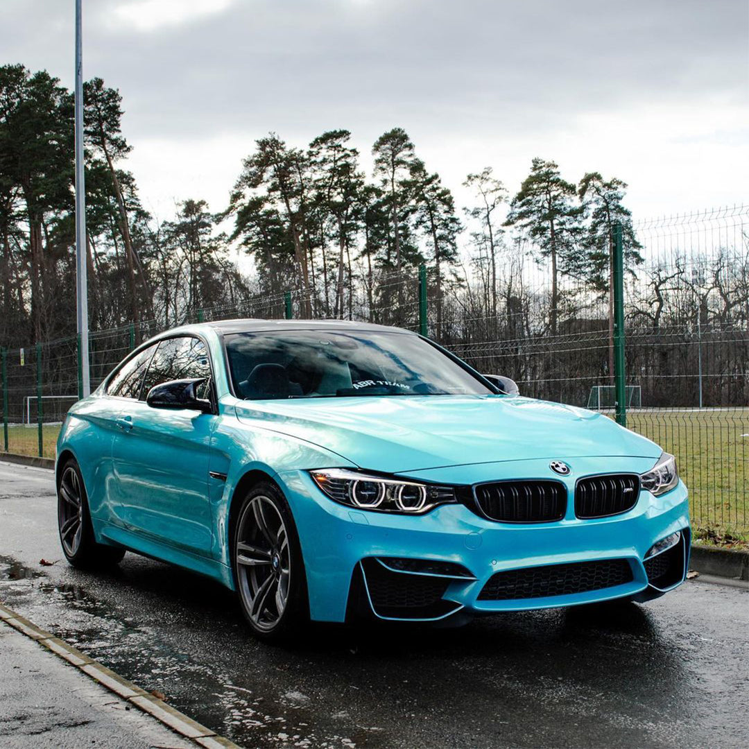 BMW M3|Candy Metallic Neon Light Blue Vinyl Wrap|Eowrap