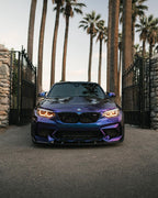 Satin Metallic Diamond Purple Blue Wrap - product view 7