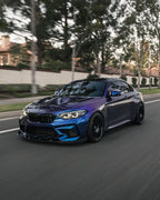 Satin Metallic Diamond Purple Blue Wrap - product view 5