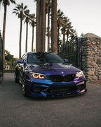 Satin Metallic Diamond Purple Blue Wrap - product view 4