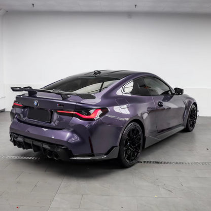 BMW M4|Glossy Metallic Violet Gray Vinyl Wrap|Eowrap