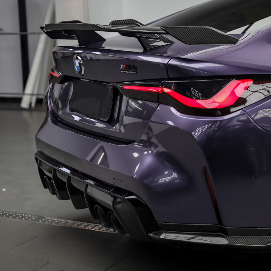 BMW M4|Glossy Metallic Violet Gray Vinyl Wrap|Eowrap