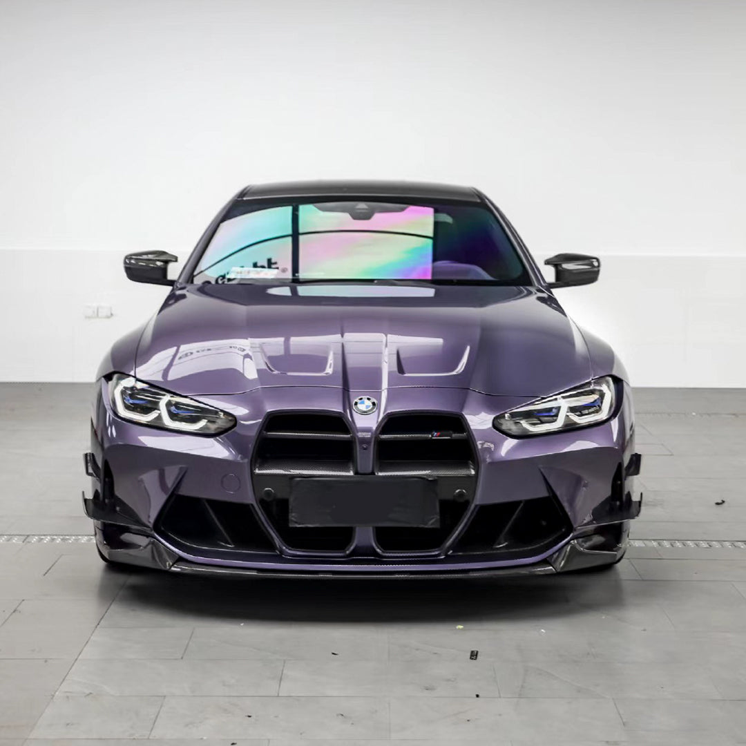 BMW M4|Glossy Metallic Violet Gray Vinyl Wrap|Eowrap