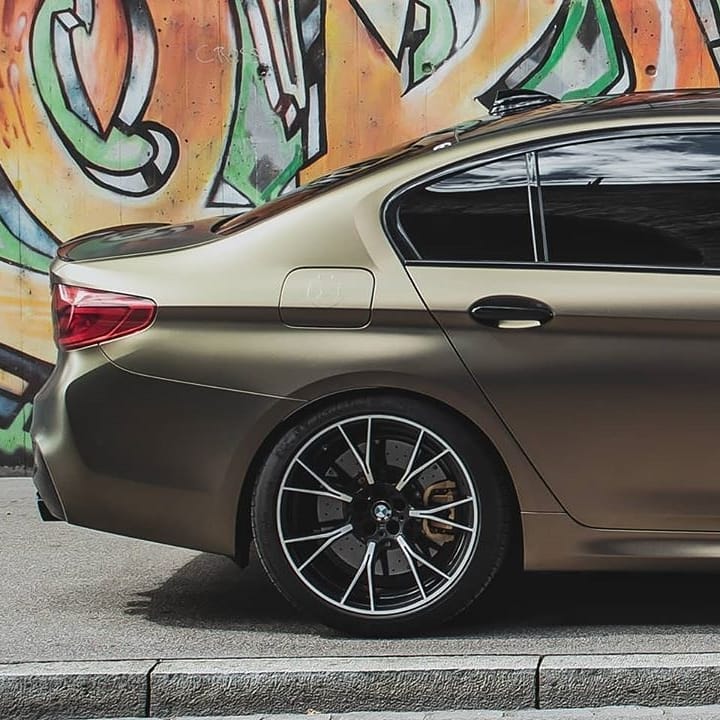 BMW M5|Satin Metallic Brown Gold Vinyl Wrap|Eowrap